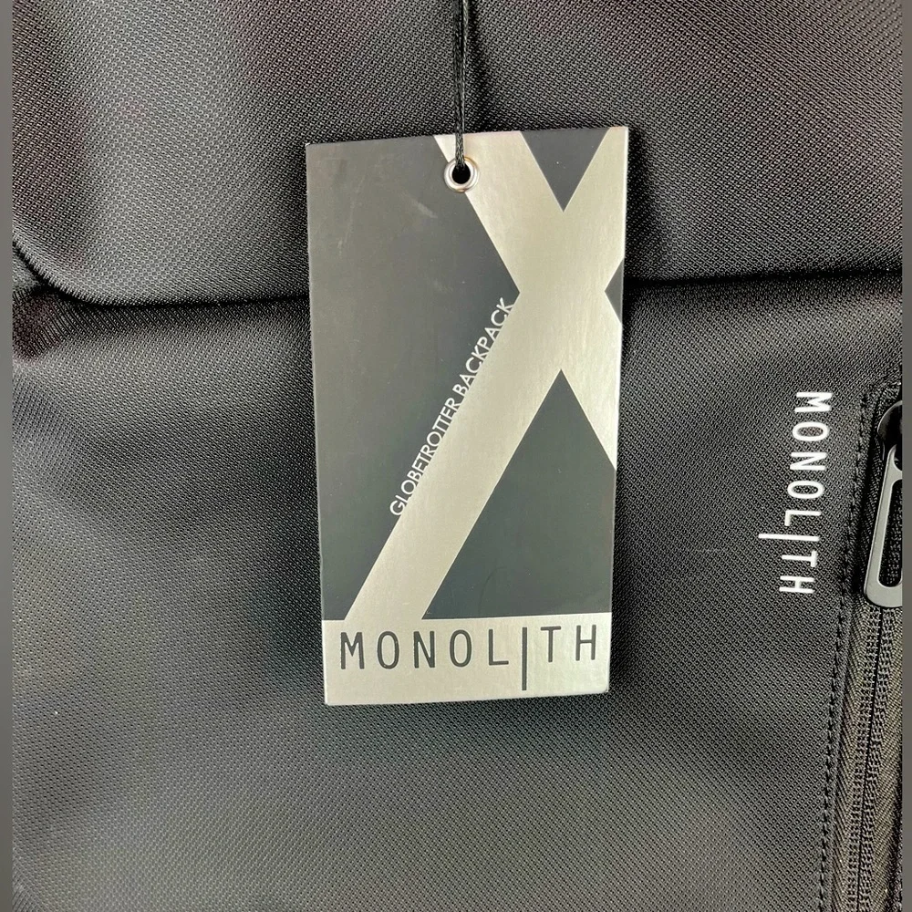 NWT MONOLITH Globetrotters Backpack Black Laptop Case Gift Present